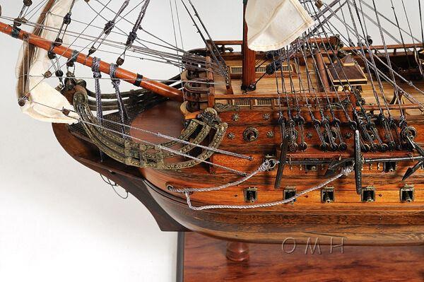 ALDO Hobbies & Creative Arts> Collectibles> Scale Model L: 40 W: 13.75 H: 69 Inches / NEW / Wood San Felipe Spanish Armada Galleon Large Tall Ship Exclusive Edition Large Wood Model Sailboat Assembled With Floor Display Case