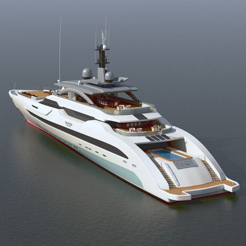 ALDO Hobbies & Creative Arts> Collectibles> Scale Model Large Luxary Yacht Boat Galactica Super Nova Exlusive Edition Model Assembled