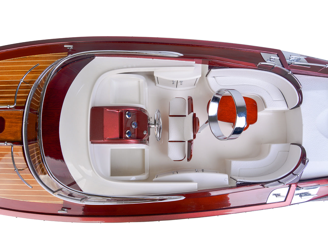 ALDO Hobbies & Creative Arts> Collectibles> Scale Model Luxurious Riva Rivarama Speed Boat and Wine Holder Wood Model Boat Assembled