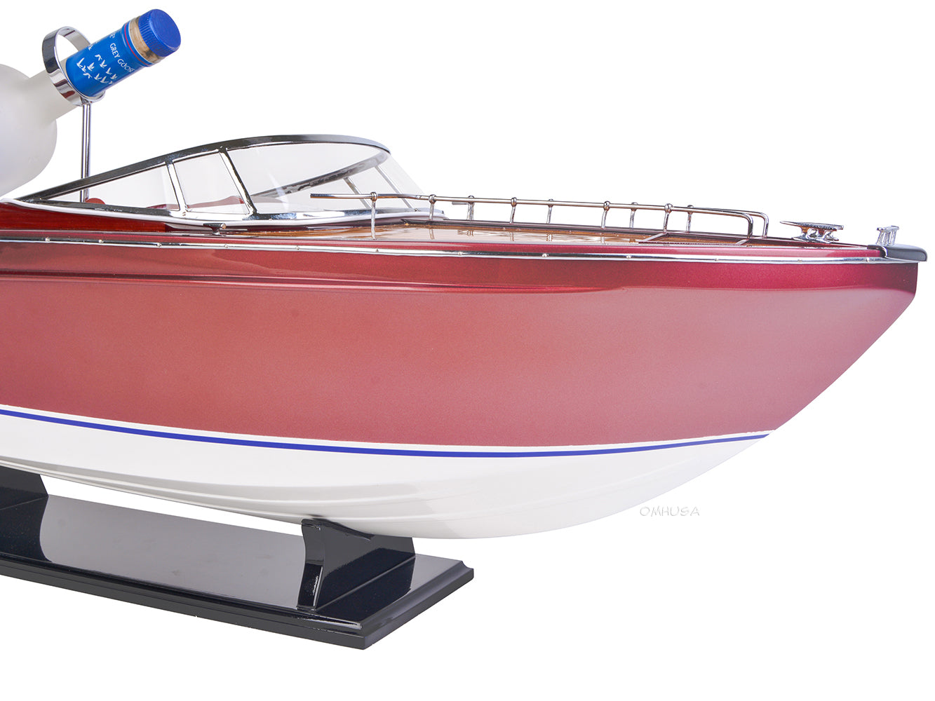 ALDO Hobbies & Creative Arts> Collectibles> Scale Model Luxurious Riva Rivarama Speed Boat and Wine Holder Wood Model Boat Assembled