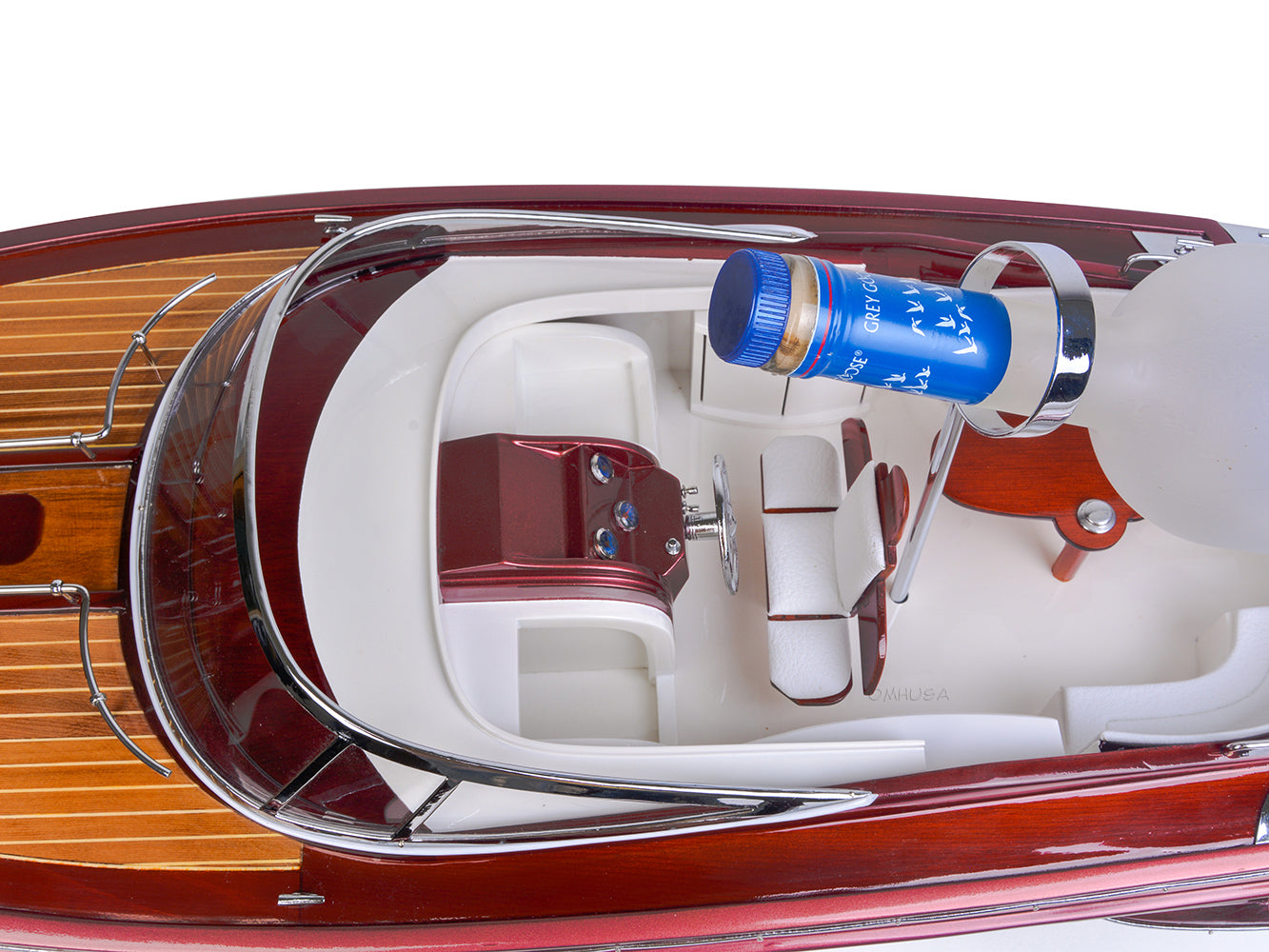 ALDO Hobbies & Creative Arts> Collectibles> Scale Model Luxurious Riva Rivarama Speed Boat and Wine Holder Wood Model Boat Assembled