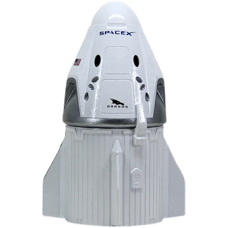 ALDO > Hobbies & Creative Arts> Collectibles> Scale Model NASA Space X Model Starship Rocket Dragon Astronaut Crew Madual Spacecraft Model Desk Top Display