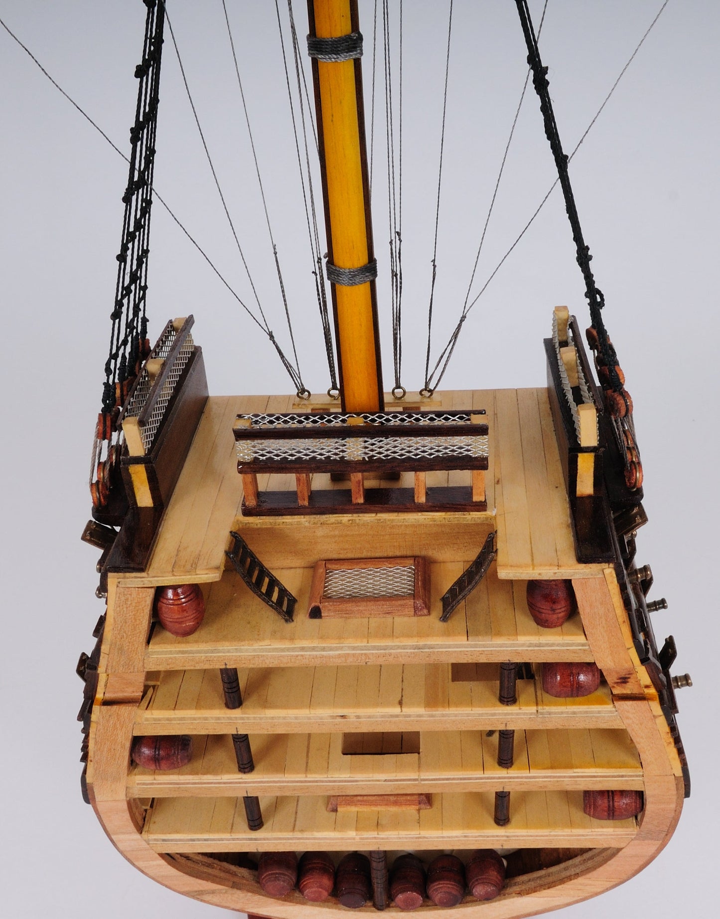 Aldo Hobbies & Creative Arts> Collectibles> Scale Model new / Wood / L: 12.25 W: 4 H: 35.25 Inches HMS Victory British Fighting Vessel Admiral Horatio Nelson’s flagship Tallship Cross Section Excusive Wood Model Sailboat Assembled
