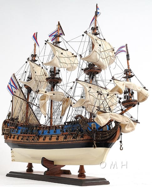 Aldo Hobbies & Creative Arts> Collectibles> Scale Model new / Wood / L: 22 W: 7.5 H: 21.5 Inches Peter the Great Flagship Tallship Providence of God Goto Predestination Excusive Edition Small Wood Model Sailboat Assembled