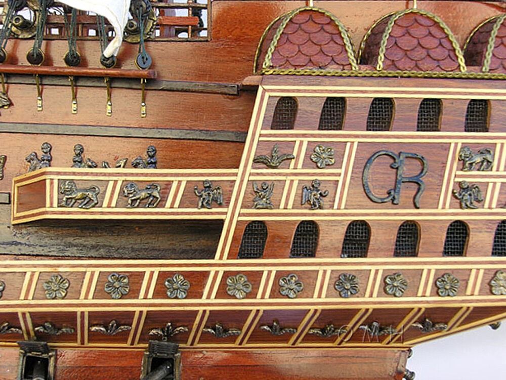 Aldo Hobbies & Creative Arts> Collectibles> Scale Model new / Wood / L: 58 W: 17 H: 53 Inches HMS Sovereign Of The Seas Royal Navy Tall Ship X Large Wood Model Assembled