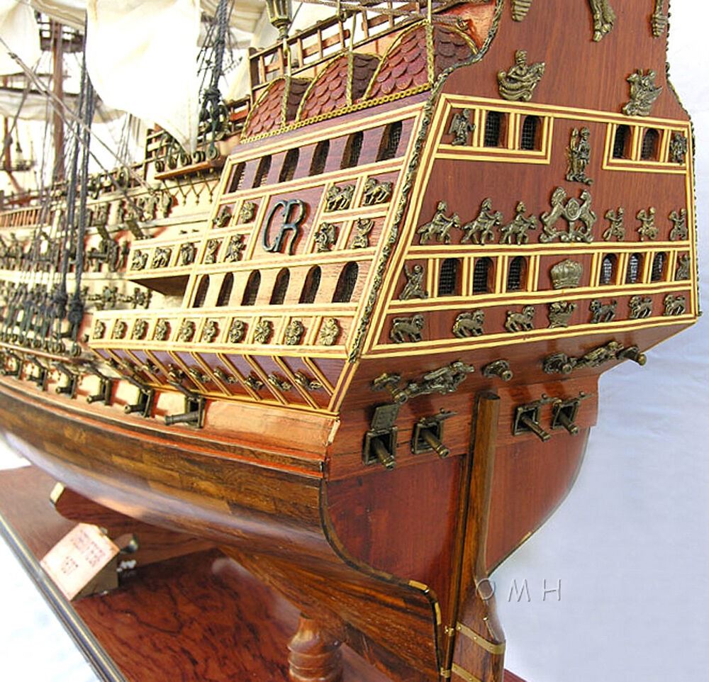 Aldo Hobbies & Creative Arts> Collectibles> Scale Model new / Wood / L: 58 W: 17 H: 53 Inches HMS Sovereign Of The Seas Royal Navy Tall Ship X Large Wood Model Assembled