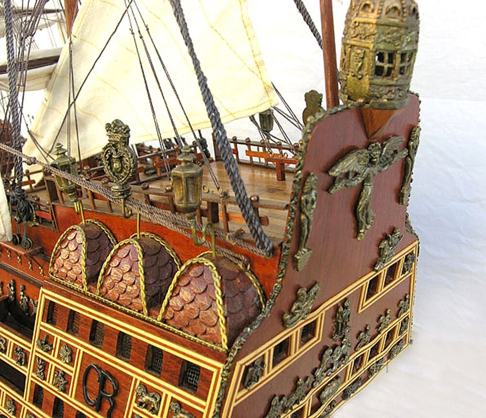 Aldo Hobbies & Creative Arts> Collectibles> Scale Model new / Wood / L: 58 W: 17 H: 53 Inches HMS Sovereign Of The Seas Royal Navy Tall Ship X Large Wood Model Assembled
