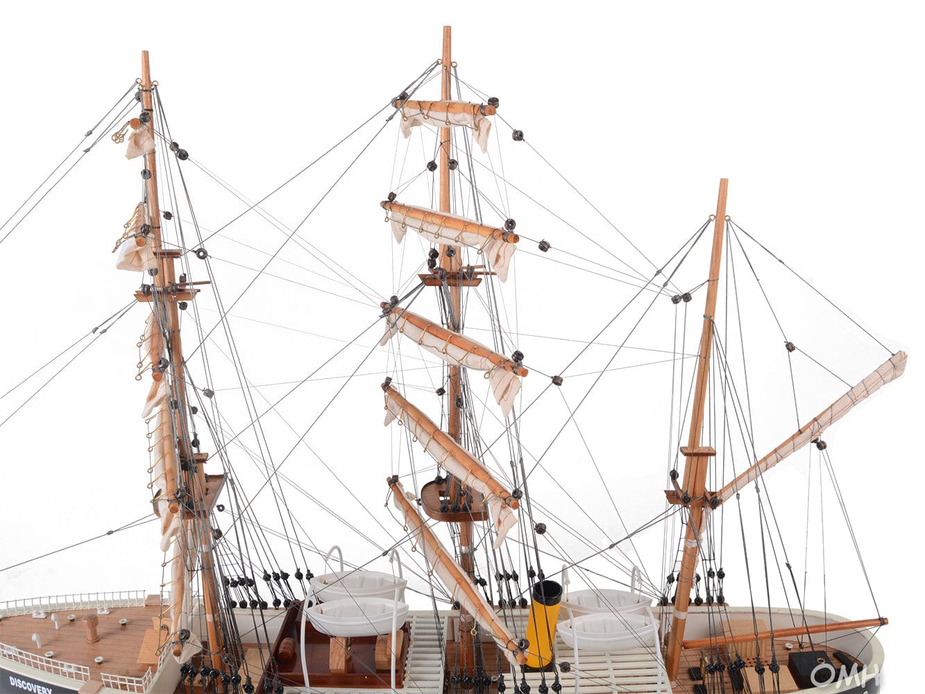ALDO Hobbies & Creative Arts> Collectibles> Scale Model RRS Discovery Wood Model Sailboat Steamship Assembled