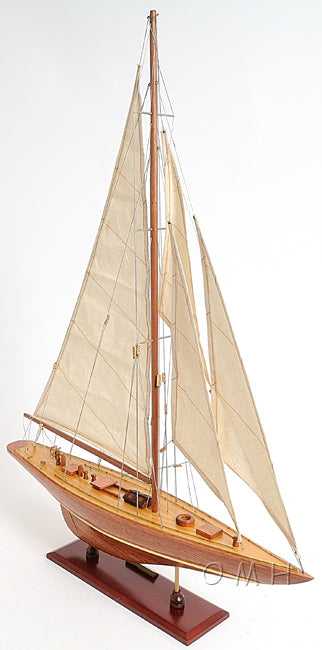 ALDO Hobbies & Creative Arts > Collectibles > Scale Models America's Cup Enterprise Yacht Small Sailboat Wood Model Assembled