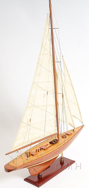 ALDO Hobbies & Creative Arts > Collectibles > Scale Models America's Cup Enterprise Yacht Small Sailboat Wood Model Assembled