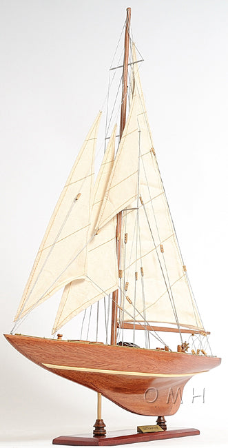 ALDO Hobbies & Creative Arts > Collectibles > Scale Models America's Cup Enterprise Yacht Small Sailboat Wood Model Assembled