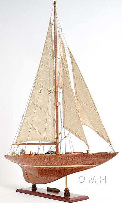 ALDO Hobbies & Creative Arts > Collectibles > Scale Models America's Cup Enterprise Yacht Small Sailboat Wood Model Assembled