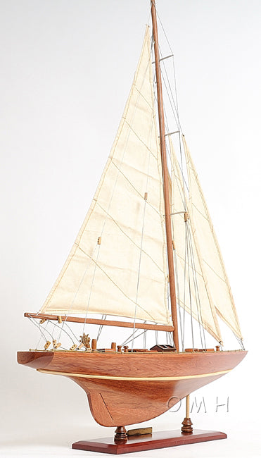 ALDO Hobbies & Creative Arts > Collectibles > Scale Models America's Cup Enterprise Yacht Small Sailboat Wood Model Assembled