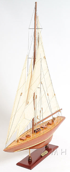 ALDO Hobbies & Creative Arts > Collectibles > Scale Models America's Cup Enterprise Yacht Small Sailboat Wood Model Assembled