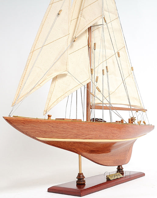 ALDO Hobbies & Creative Arts > Collectibles > Scale Models America's Cup Enterprise Yacht Small Sailboat Wood Model Assembled