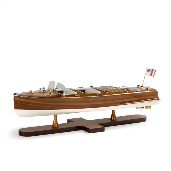 ALDO Hobbies & Creative Arts > Collectibles > Scale Models Chris Craft Triple Cockpit Speedboat Ship Model Assembled by Authentic Models