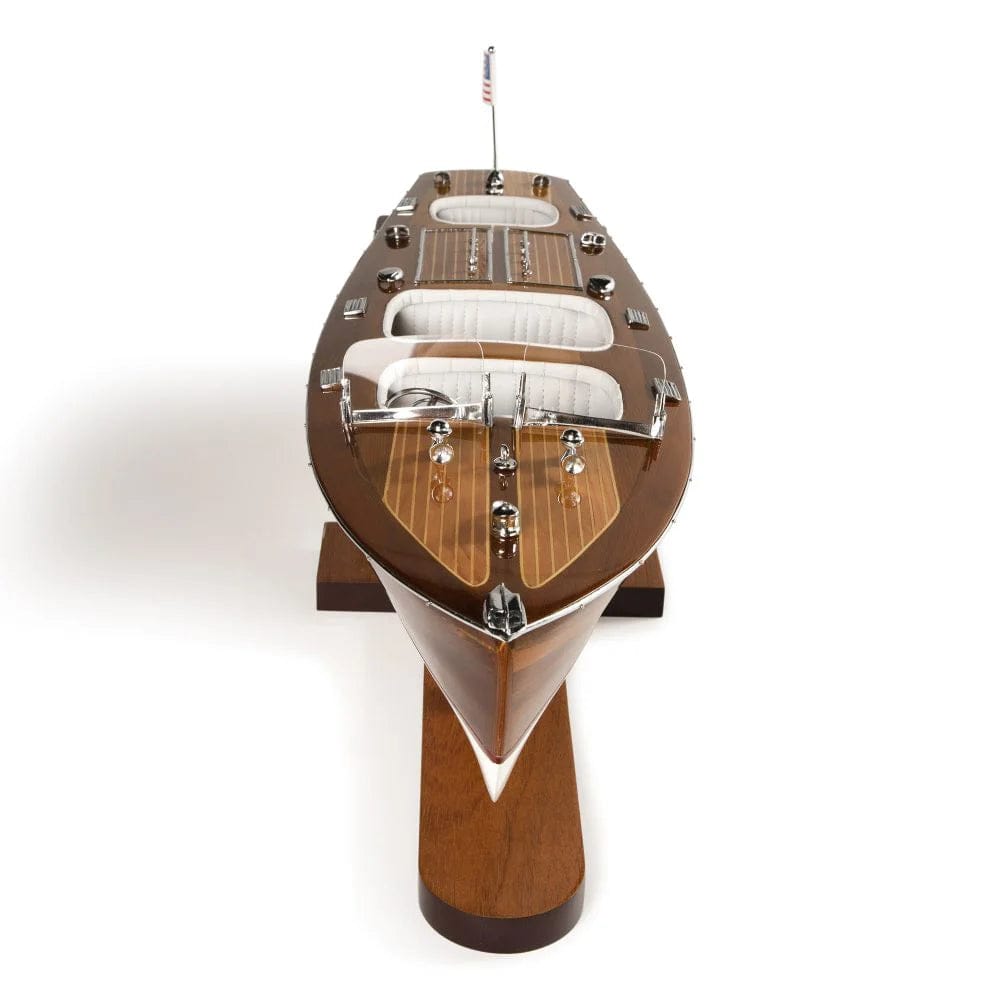 ALDO Hobbies & Creative Arts > Collectibles > Scale Models Chris Craft Triple Cockpit Speedboat Ship Model Assembled by Authentic Models