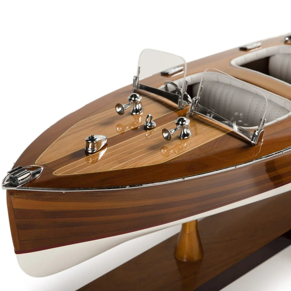 ALDO Hobbies & Creative Arts > Collectibles > Scale Models Chris Craft Triple Cockpit Speedboat Ship Model Assembled by Authentic Models