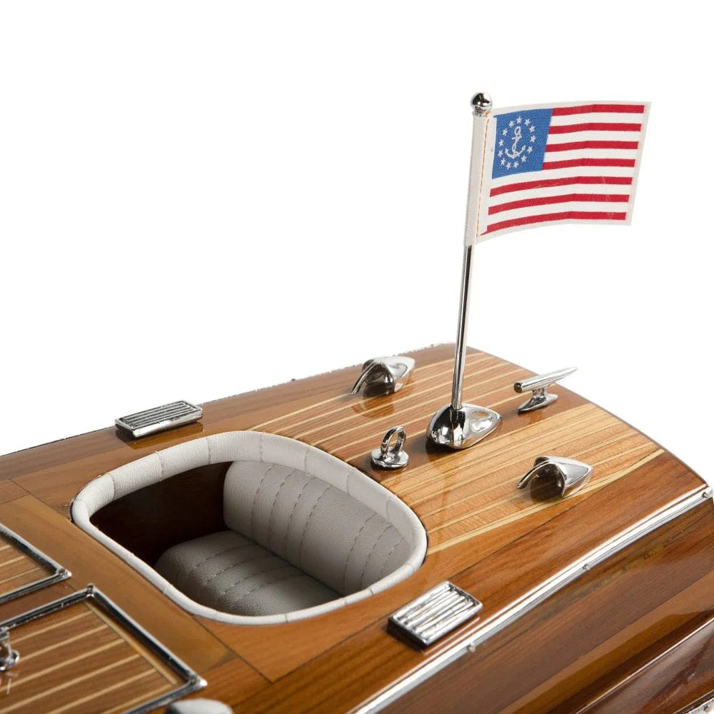 ALDO Hobbies & Creative Arts > Collectibles > Scale Models Chris Craft Triple Cockpit Speedboat Ship Model Assembled by Authentic Models