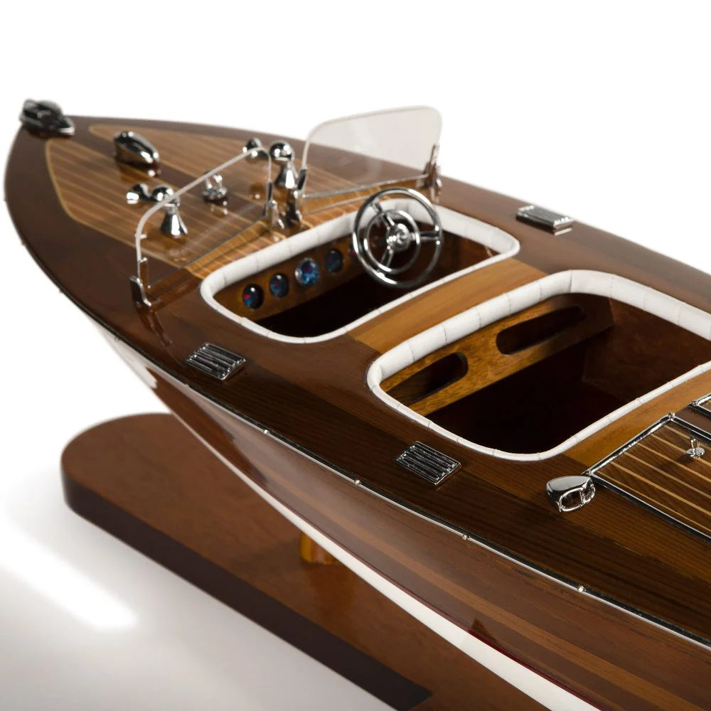 ALDO Hobbies & Creative Arts > Collectibles > Scale Models Chris Craft Triple Cockpit Speedboat Ship Model Assembled by Authentic Models