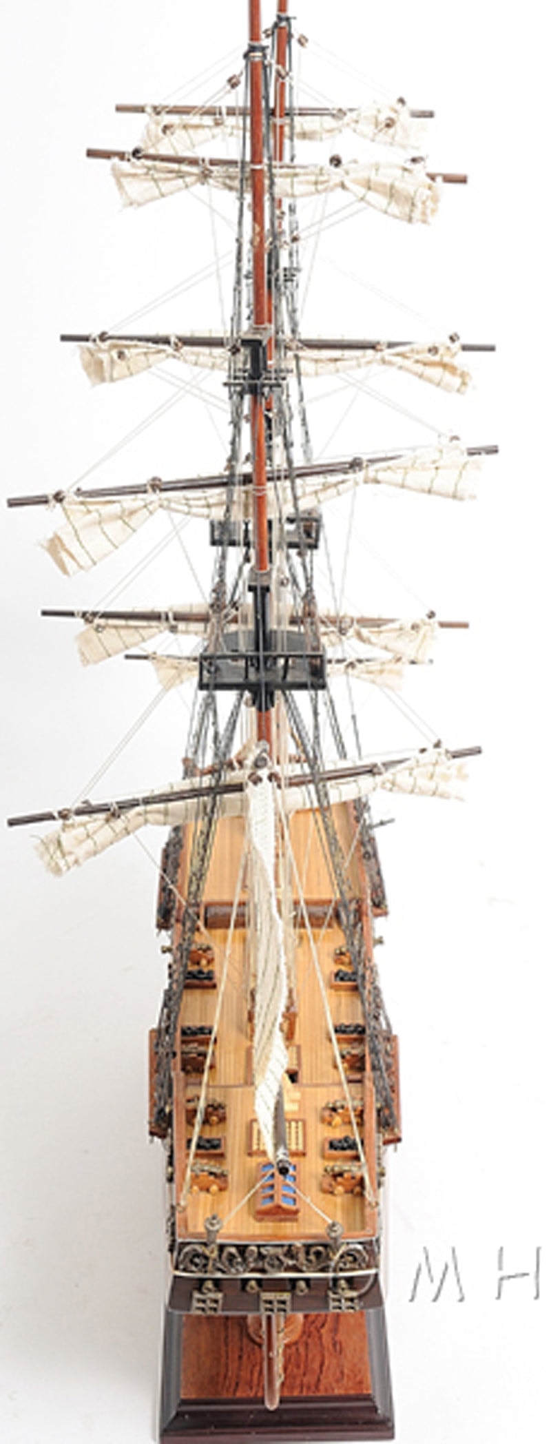 ALDO Hobbies & Creative Arts > Collectibles > Scale Models L: 24 W: 8 H: 24 Inches / NEW / Wood El Cazador The Hunter Spanish brig Tall Ship Wood Model Sailboat Assembled
