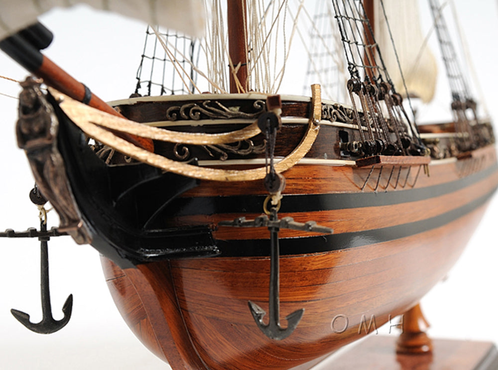ALDO Hobbies & Creative Arts > Collectibles > Scale Models L: 24 W: 8 H: 24 Inches / NEW / Wood El Cazador The Hunter Spanish brig Tall Ship Wood Model Sailboat Assembled