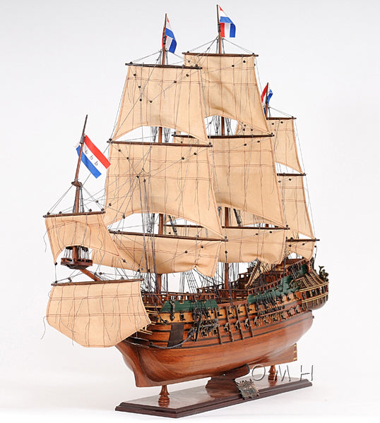 ALDO Hobbies & Creative Arts > Collectibles > Scale Models L: 28.5 W: 9.5 H: 26 Inches / NEW / Wood Friesland Dutch of Great Fleet of the United Province of Holland Tall Ship Medium Wood Model Sailboat Assembled