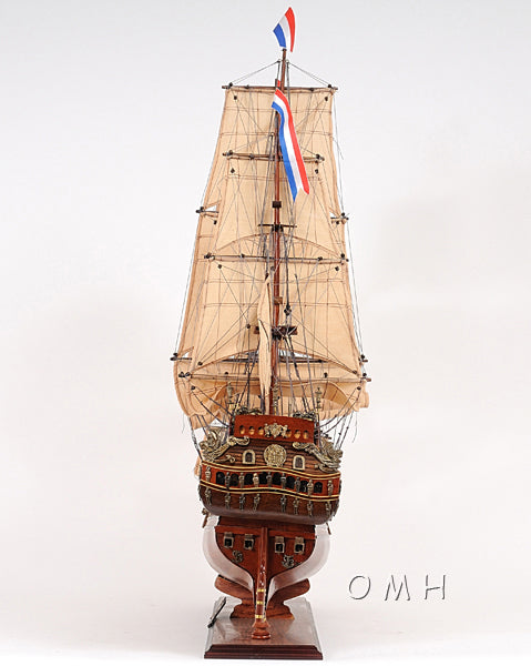 ALDO Hobbies & Creative Arts > Collectibles > Scale Models L: 28.5 W: 9.5 H: 26 Inches / NEW / Wood Friesland Dutch of Great Fleet of the United Province of Holland Tall Ship Medium Wood Model Sailboat Assembled