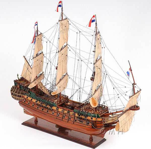ALDO Hobbies & Creative Arts > Collectibles > Scale Models L: 28.5 W: 9.5 H: 26 Inches / NEW / Wood Friesland Dutch of Great Fleet of the United Province of Holland Tall Ship Medium Wood Model Sailboat Assembled