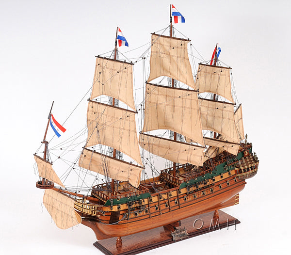 ALDO Hobbies & Creative Arts > Collectibles > Scale Models L: 28.5 W: 9.5 H: 26 Inches / NEW / Wood Friesland Dutch of Great Fleet of the United Province of Holland Tall Ship Medium Wood Model Sailboat Assembled