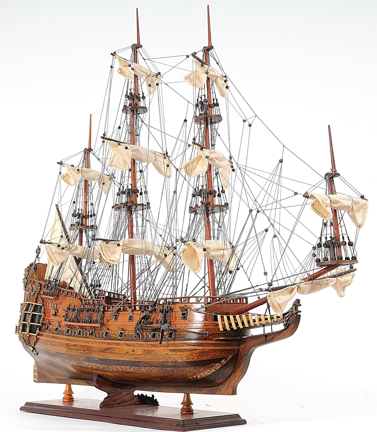 ALDO Hobbies & Creative Arts > Collectibles > Scale Models L: 34.25 W: 10.5 H: 32 Inches / NEW / Wood Royal Navy HMS Fairfax of Commonwealth of England Frigate Tall Ship Wood Model Sailboat Assembled