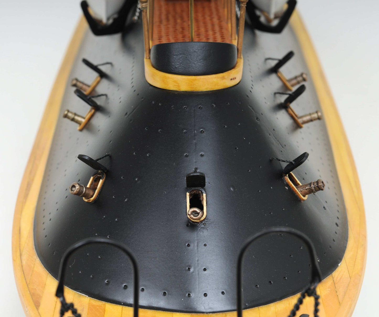 ALDO Hobbies & Creative Arts > Collectibles > Scale Models L: 38.5 W: 9.5 H: 16 Inches / NEW / wood C.S.S. Virginia Ironclad Steam Powered Ship Exclusive Edition Wood Model Assembled with Display Case