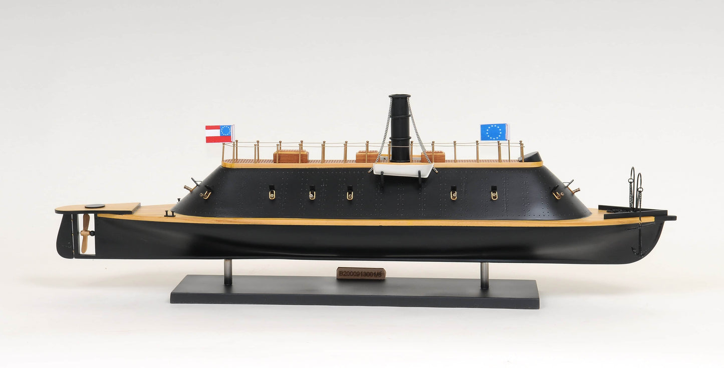 ALDO Hobbies & Creative Arts > Collectibles > Scale Models L: 38.5 W: 9.5 H: 16 Inches / NEW / wood C.S.S. Virginia Ironclad Steam Powered Ship Exclusive Edition Wood Model Assembled with Display Case
