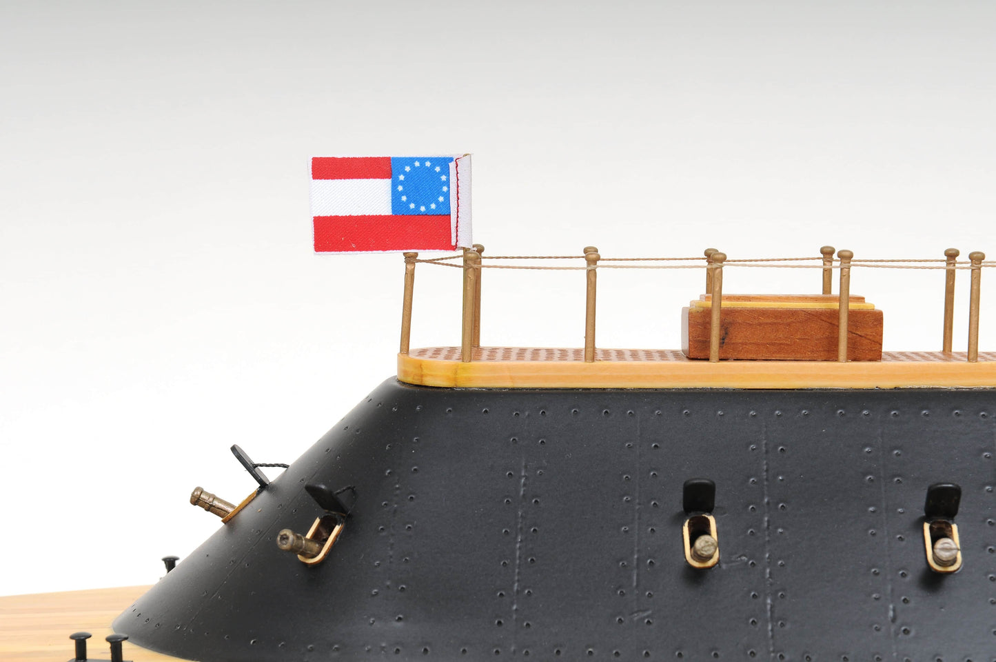 ALDO Hobbies & Creative Arts > Collectibles > Scale Models L: 38.5 W: 9.5 H: 16 Inches / NEW / wood C.S.S. Virginia Ironclad Steam Powered Ship Exclusive Edition Wood Model Assembled with Display Case