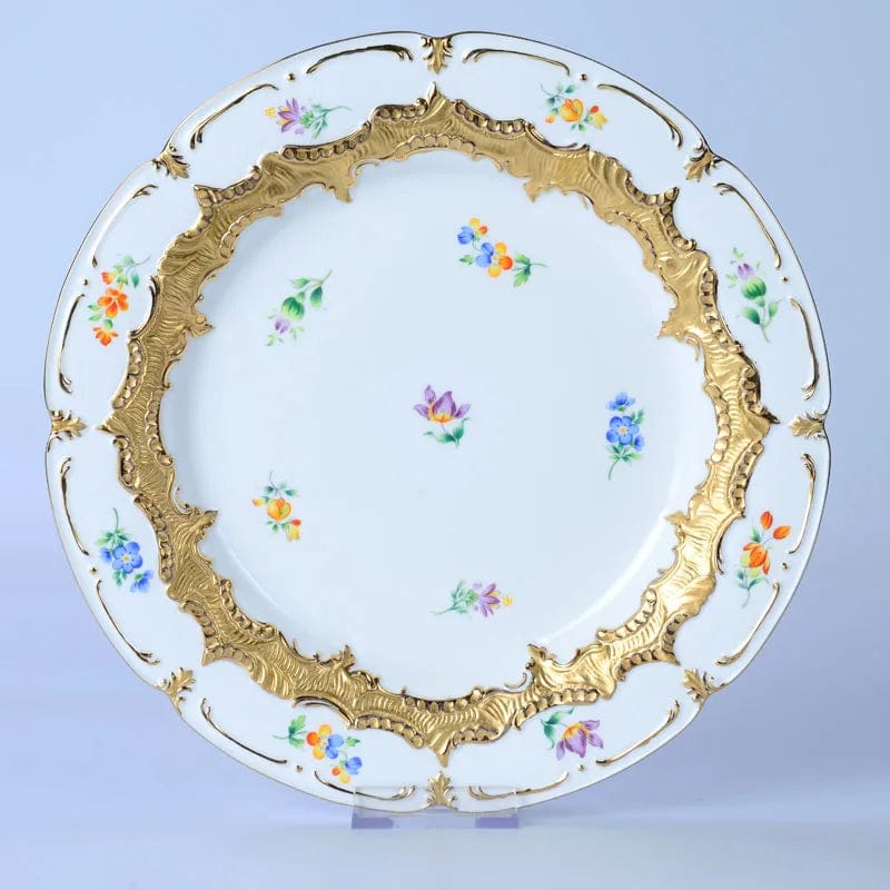 ALDO Home & Kitchen>Dinner Set>Tableware / Drinkware 11-inch plate Royal Cort Luxury Style Fine Porcelain 24 K Gold Plated Gold and White Coffee Tea sets