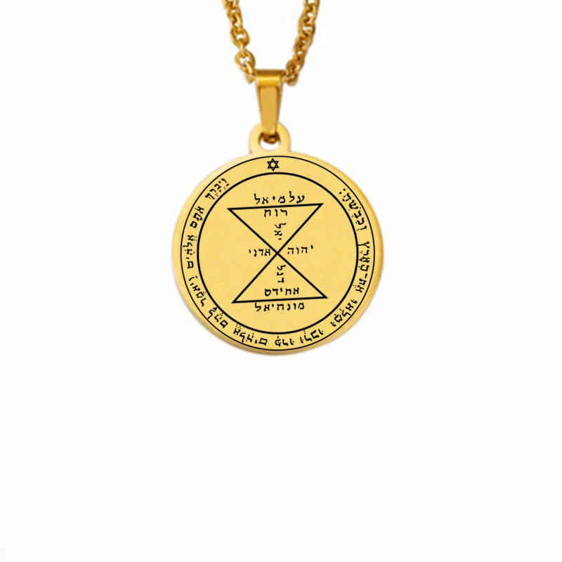 ALDO Jewelry King SolomonSeal of Matching Amulet Pentacle Pendant For Great Family Love Hapiness Protection and Success