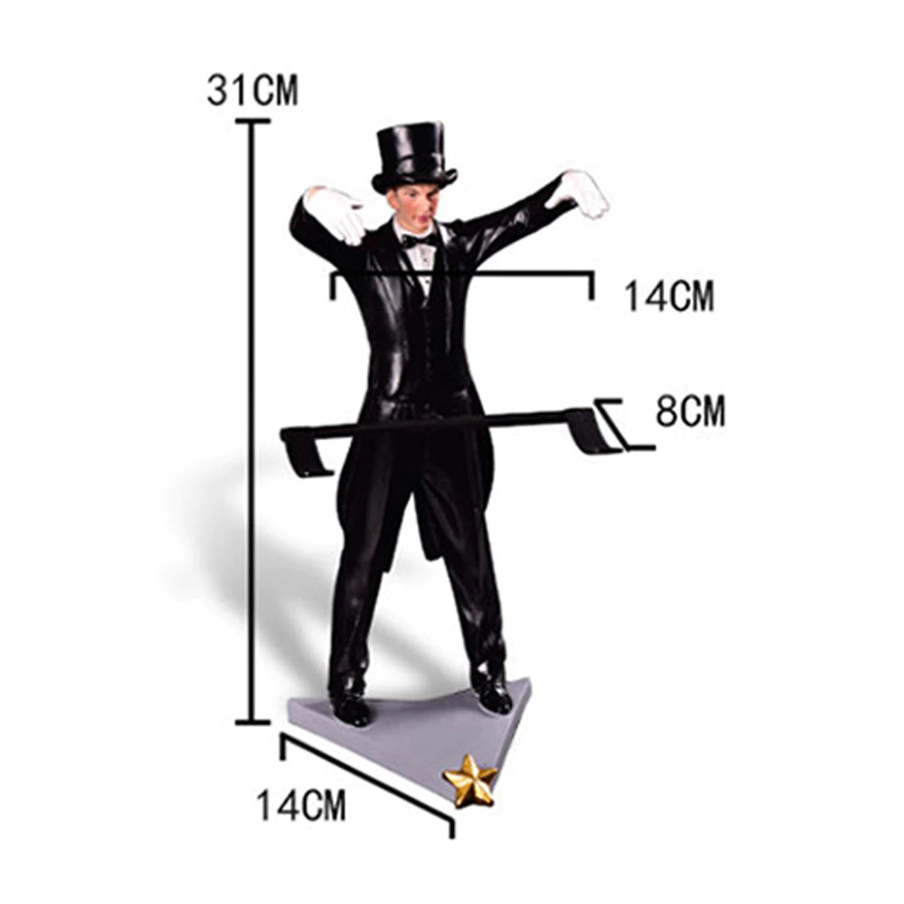 ALDO Kitchen & Dining > Kitchen Tools & Utensils > Kitchen Organizers > Drinkware Holders black / resin / 31cm x 14cm / 12.2: x 5.5" inches Amazing Magician Wine Bottle Holder Wine Ruck Hand-made Exquisite Craftsmanship