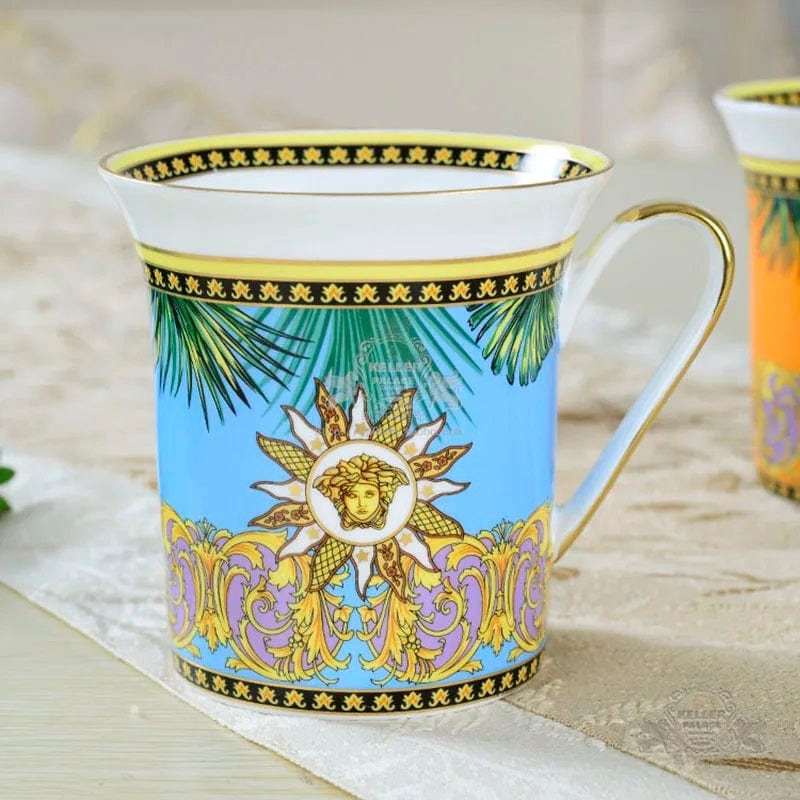 ALDO > Kitchen & Dining > Tableware > Dinnerware 7 / porcelain / new Versace Style Luxury Classic Coffee and Tea Ceramic 24 karat Gold Plated Mugs