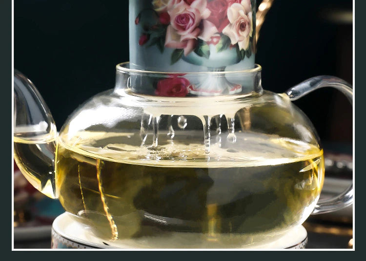ALDO > Kitchen & Dining > Tableware > Dinnerware British Style Coffee and Tea Luxury Porcelain 24 karat Gold Plated Set