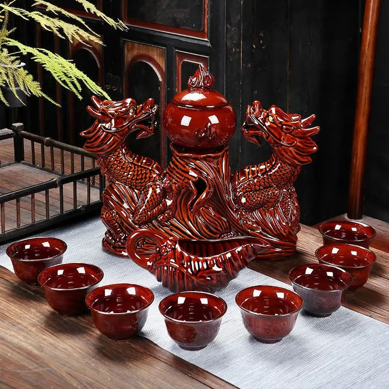 ALDO > Kitchen & Dining > Tableware > Dinnerware High-end Kung Fu Tea Set Luxury Bone China Tea Pot Teacup Tea Accessories