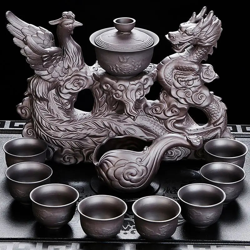 ALDO > Kitchen & Dining > Tableware > Dinnerware High-end Kung Fu Tea Set Luxury Bone China Tea Pot Teacup Tea Accessories