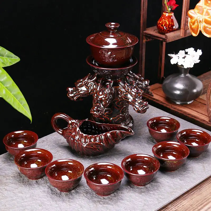 ALDO > Kitchen & Dining > Tableware > Dinnerware Style 4 High-end Kung Fu Tea Set Luxury Bone China Tea Pot Teacup Tea Accessories