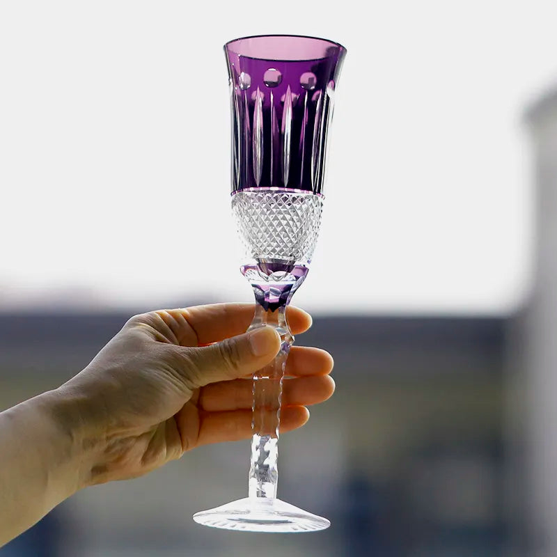 ALDO Kitchen & Dining > Tableware > Drinkware Amazing Luxury Japanize Lead Free Hand Cut and Hand Blown Champagne Flute Crystal Glasses