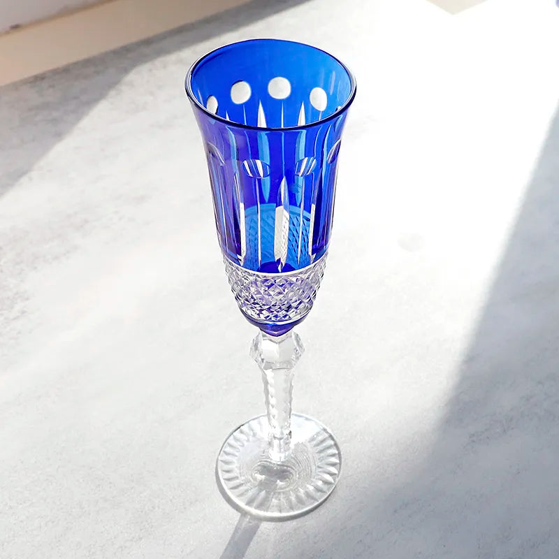 ALDO Kitchen & Dining > Tableware > Drinkware Amazing Luxury Japanize Lead Free Hand Cut and Hand Blown Champagne Flute Crystal Glasses
