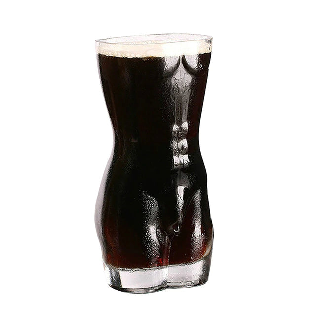 ALDO Kitchen & Dining > Tableware > Drinkware Male Fun Glass 700 ml / Lead free Crystal / 20.2 cm x 10.2 cm Female and Male Fun Glass for Beer,Cocktails, Vodka, Whiskey, Party and Home Bar