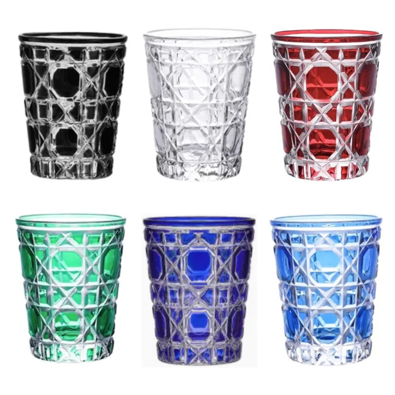 ALDO Kitchen & Dining > Tableware > Drinkware Muticolor New Style Crystal Glasses for Champagne,Whiskey, Wine, Cocktails,Whiskey, Vodka, Sake