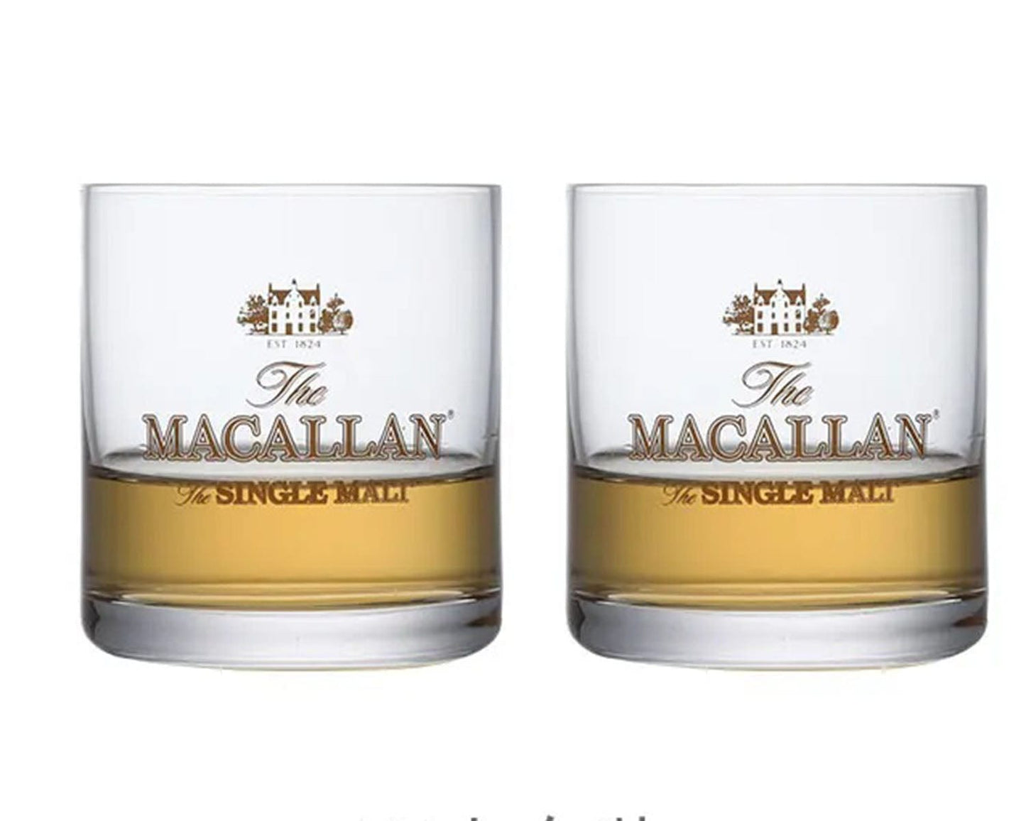 ALDO Kitchen & Dining > Tableware > Drinkware Set of Two Private Collection Macallan Signature Single Malt Lover's Collection Copita Nosing Crystal Faceted Whiskey Lead-Free Glasses