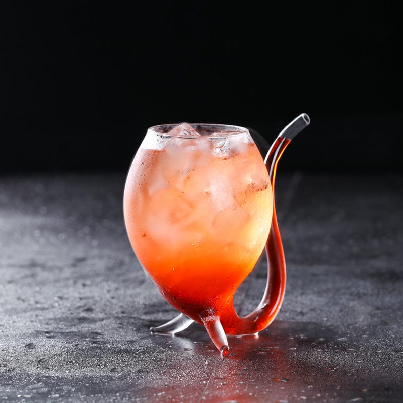 ALDO Kitchen & Dining > Tableware > Drinkware Vampire Fun Glass / Lead free Crystal / 12 cm toll x 5.5 cm width Vampire Fun Glass for Martini, Cocktails, Beer ,Champagne Party and Home Bar