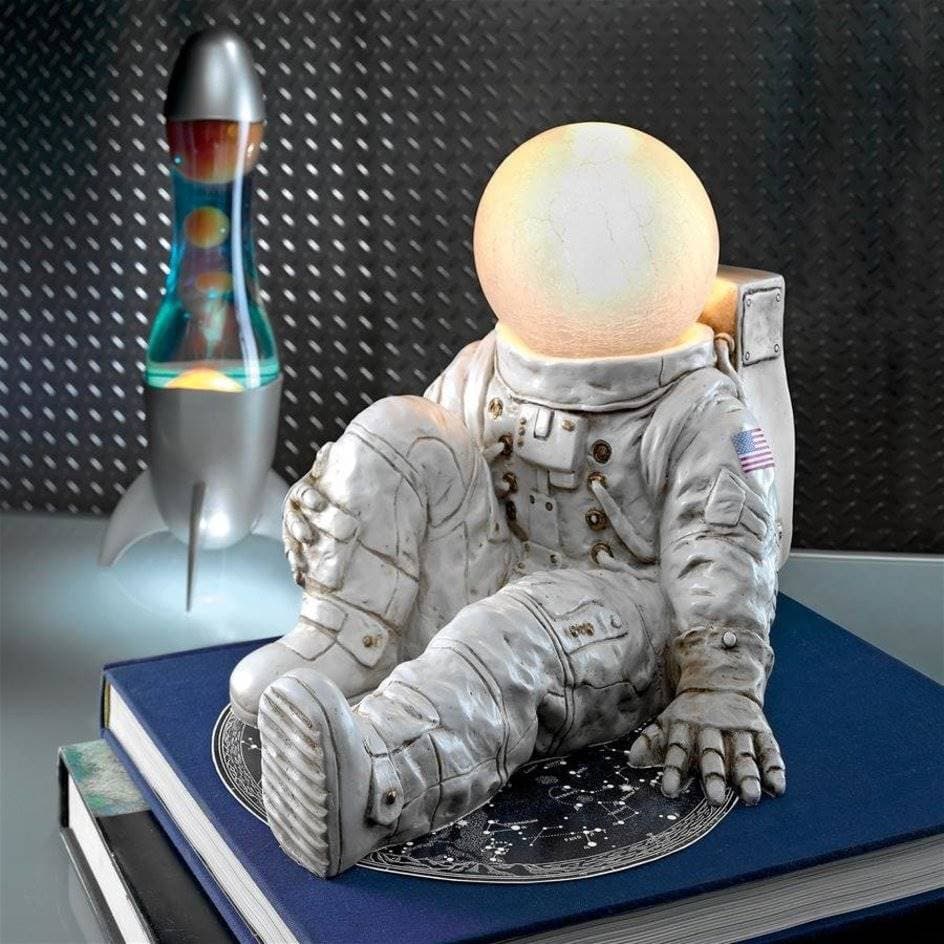 ALDO Lighting > Lamps Apollo 11 American Astronaut at Ease Tabletop Lamp Sculpture