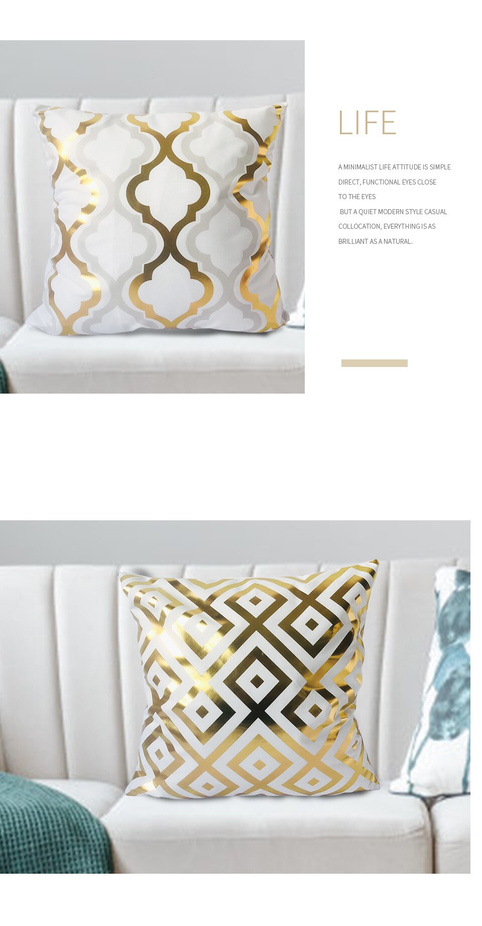 ALDO Linens & Bedding > Bedding > Pillowcases & Shams Luxury Royal Style Decorative Polyester Pillowcases